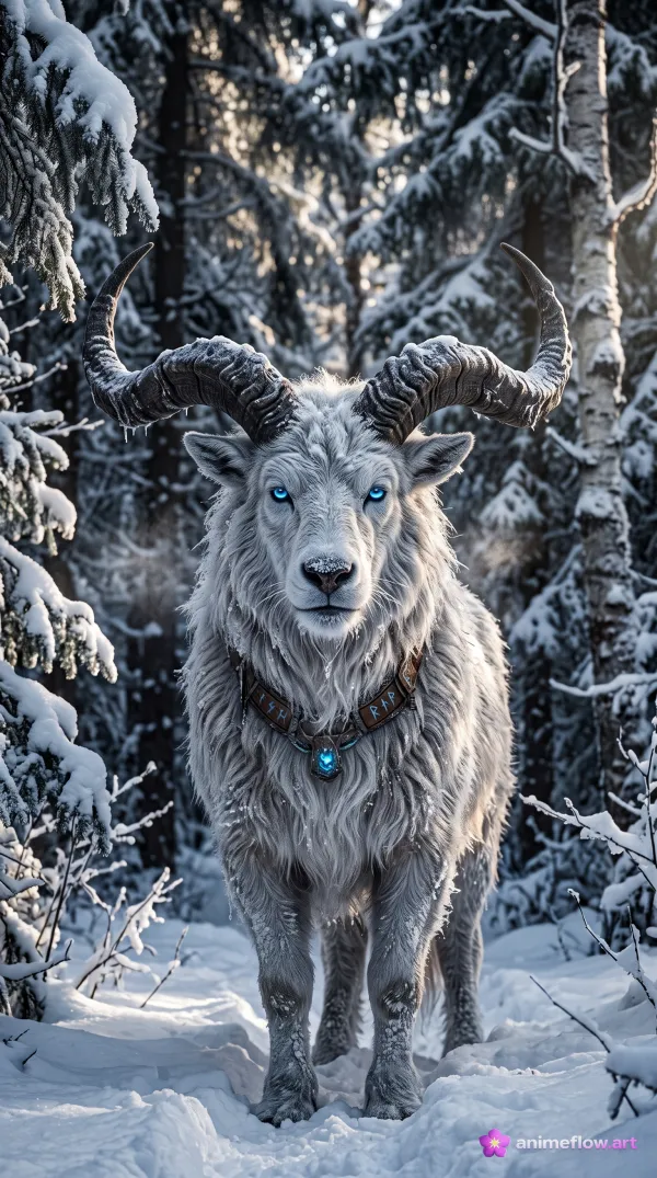 Frostbound Horned Guardian