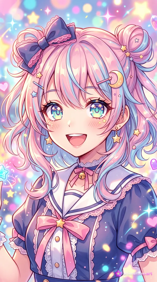 Pastel Dream Anime Girl