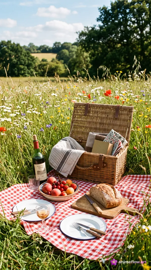 Sunlit Meadow Picnic