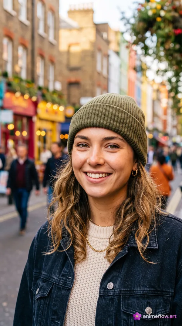 Golden Hour Street Smile
