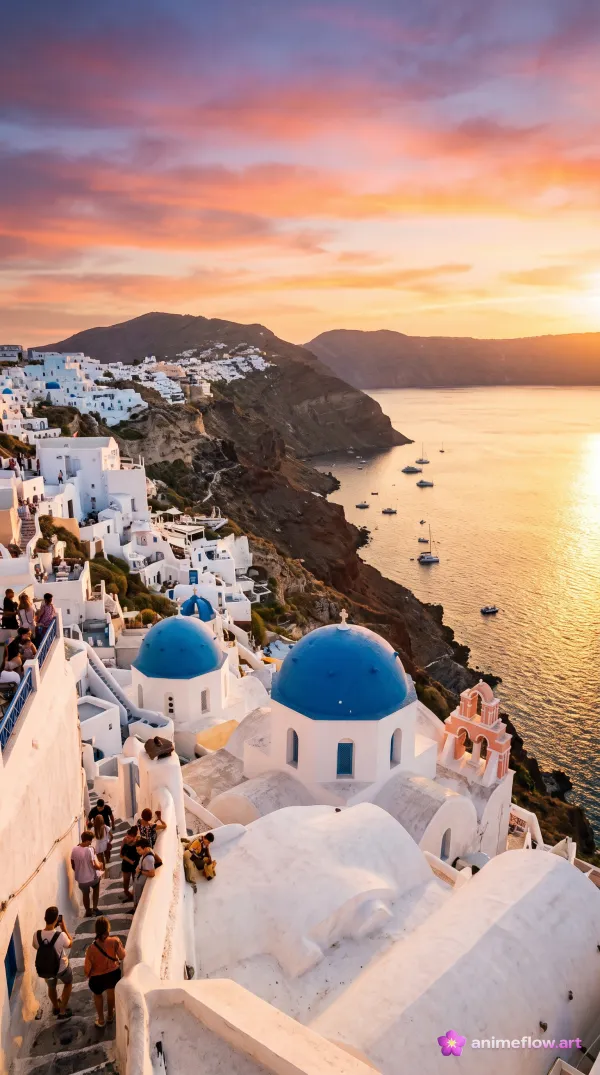 Santorini Sunset Serenade