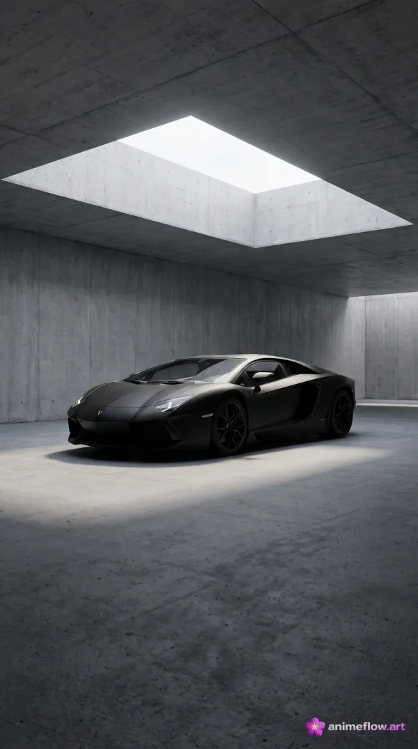 Concrete Skylight Supercar