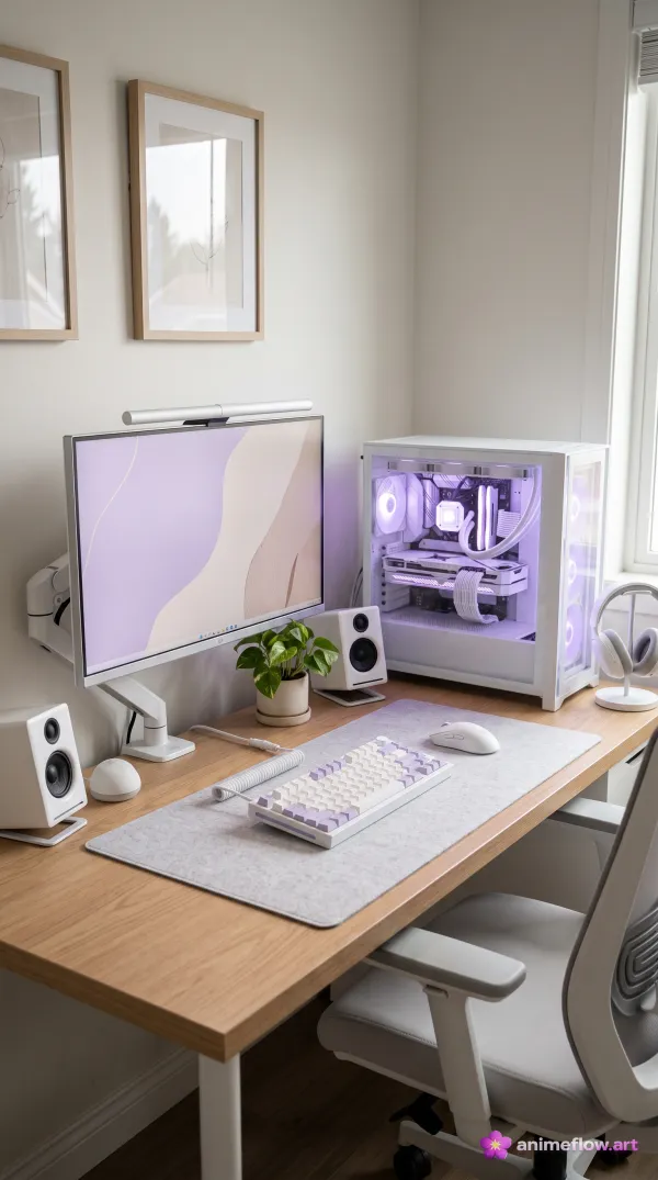 Lavender Glow Workspace