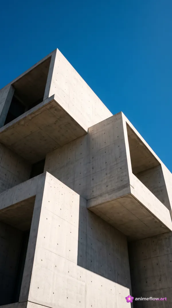 Brutalist Skyward Geometry