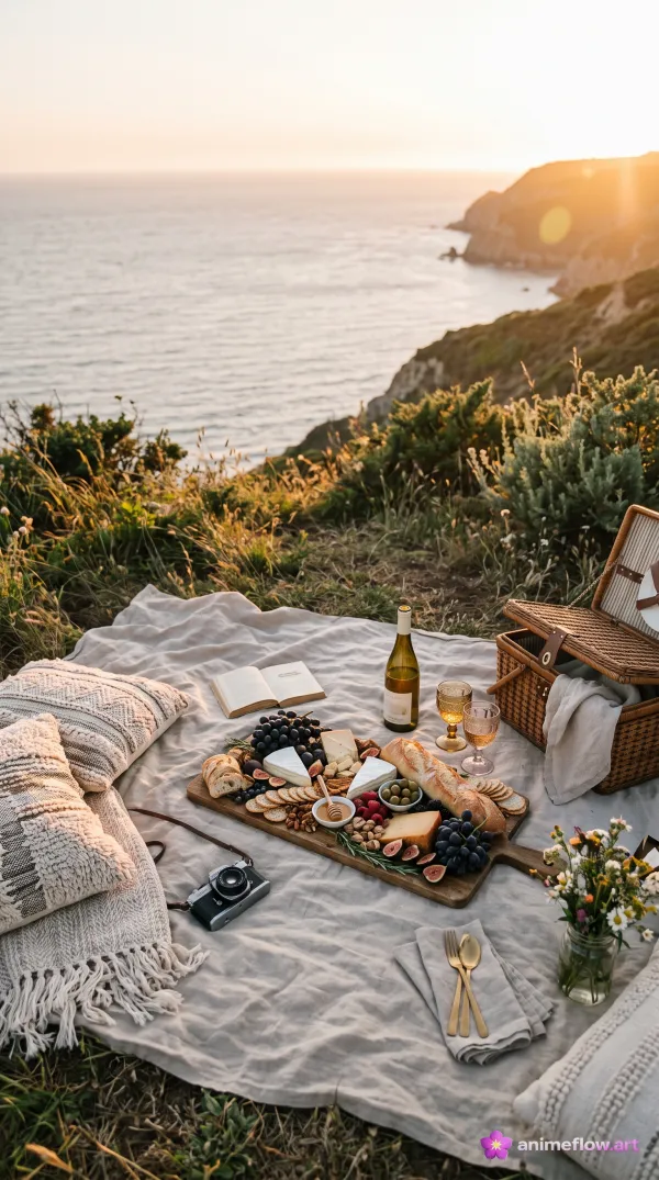 Golden Hour Coastal Picnic