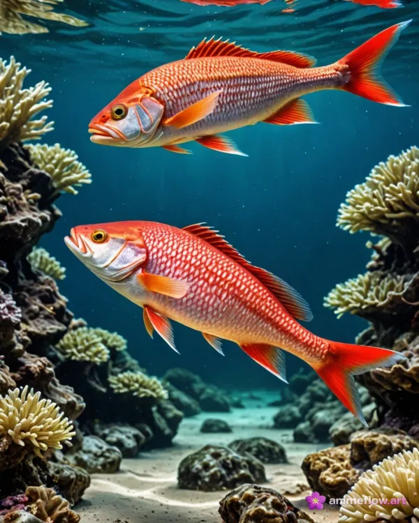 Coral Reef Snapper Duo