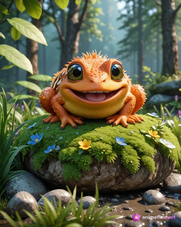 Whimsical Forest Frog Charm