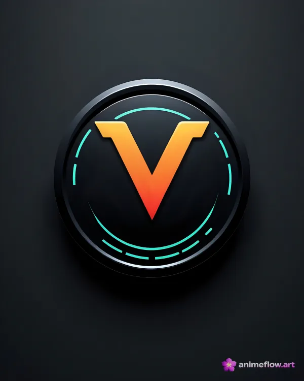 Neon V Emblem