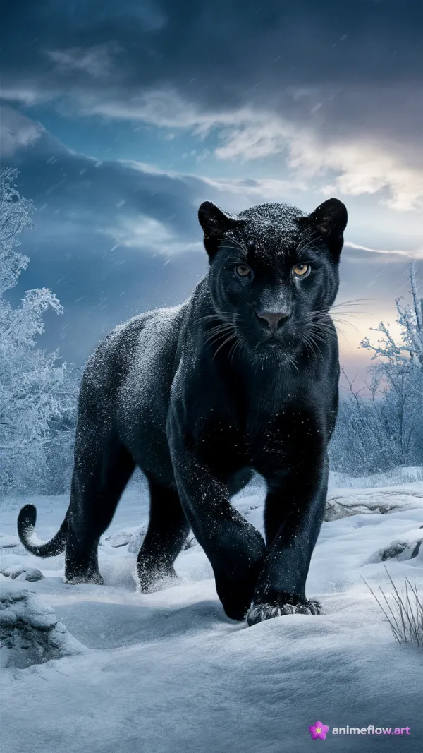 Snowbound Panther Majesty