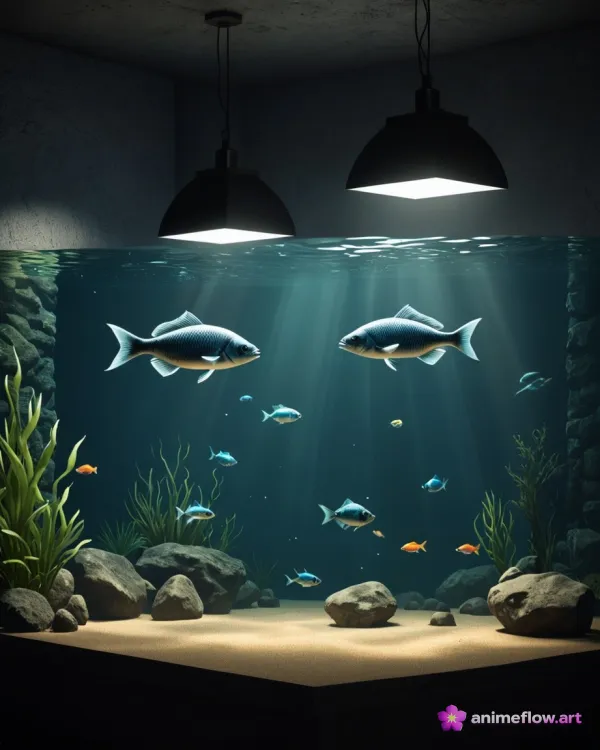 Teal Aquarium Serenity