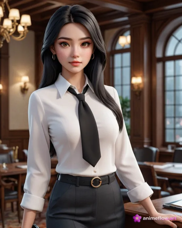 Executive Elegance In Warm Wood