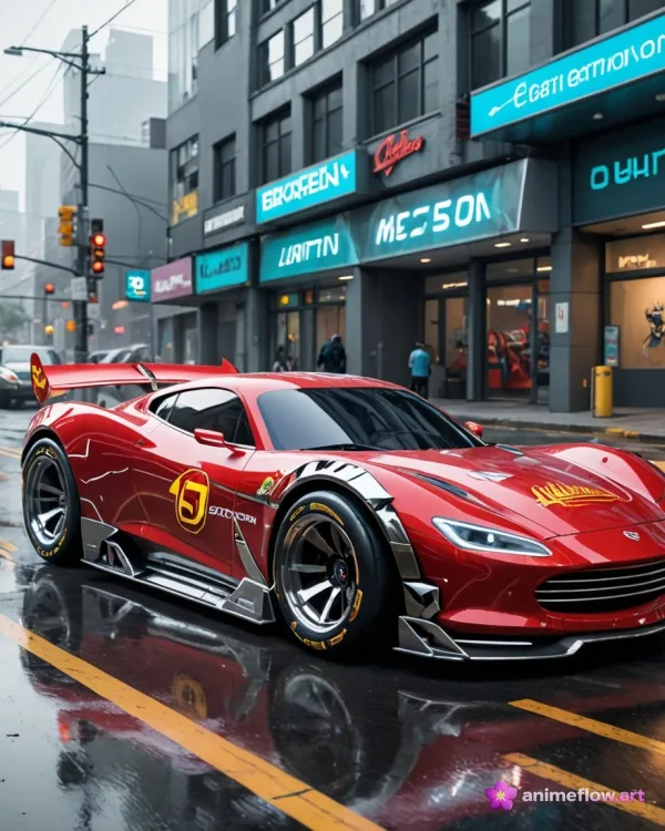Neon Rain Racer