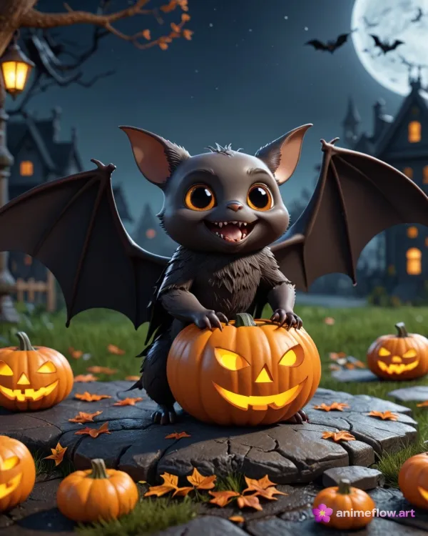 Whimsical Halloween Bat