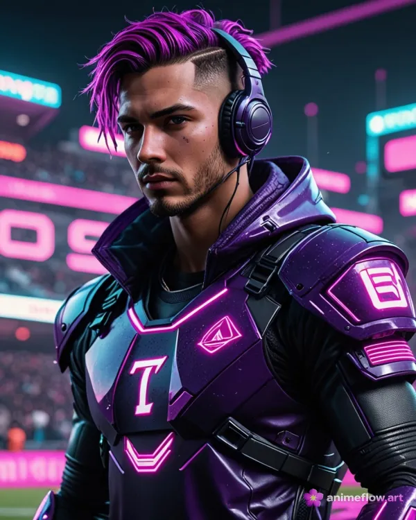 Neon Gaze: Cyberpunk Headphone Hero