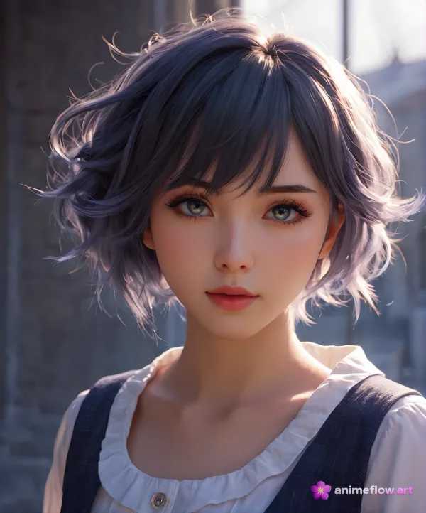 Serene Anime Portrait