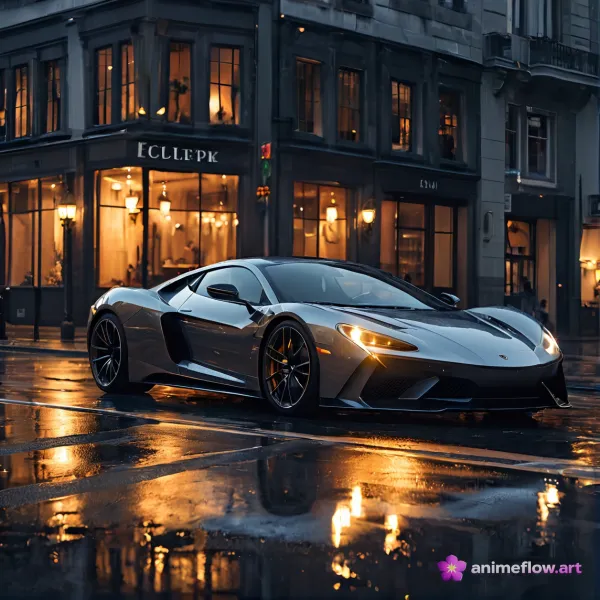 Midnight Silver Supercar