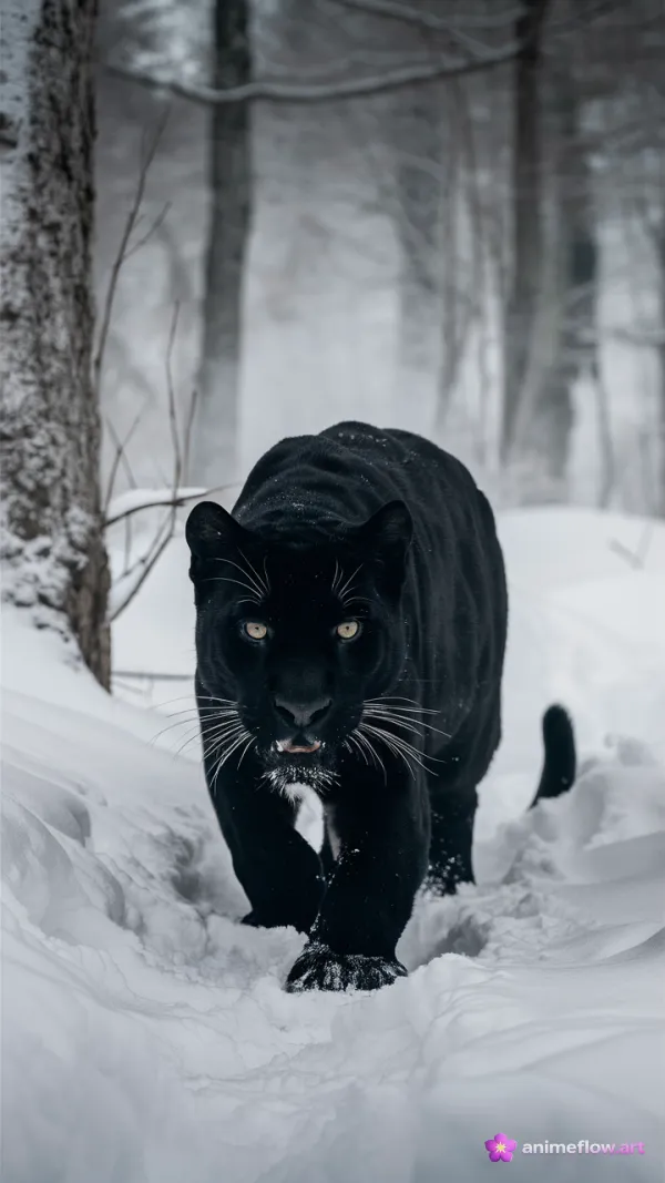 Silent Stalker In Snow