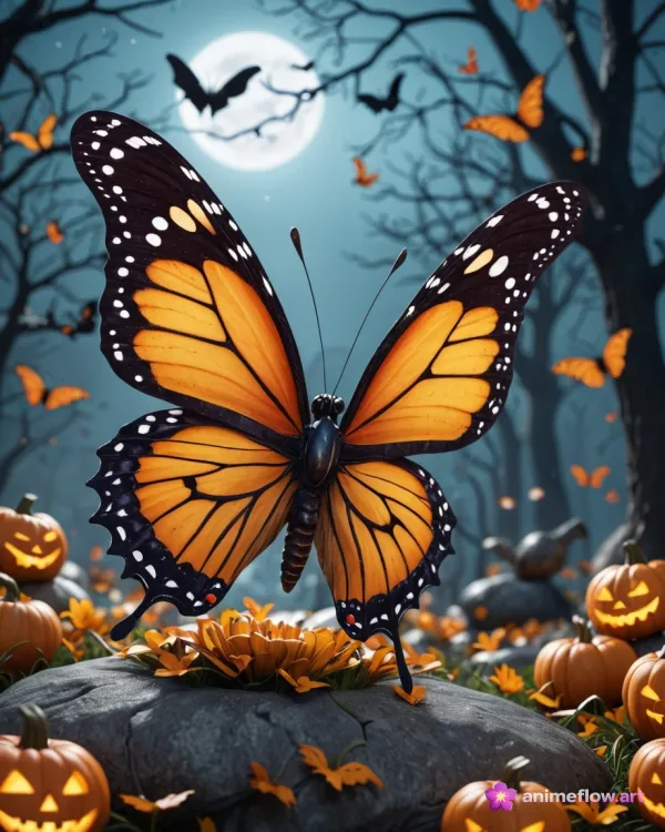 Moonlit Monarch Halloween