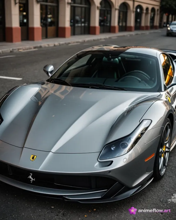 Silver Ferrari Urban Elegance