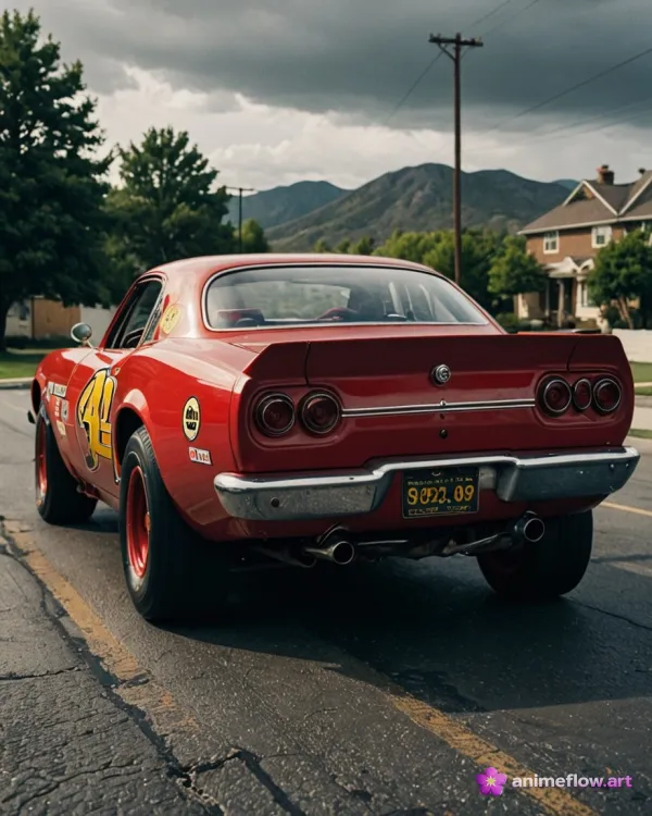 Vintage 44 On Cracked Asphalt