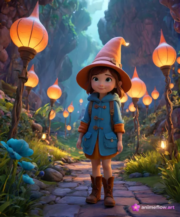 Whimsical Witch's Enchanted Stroll