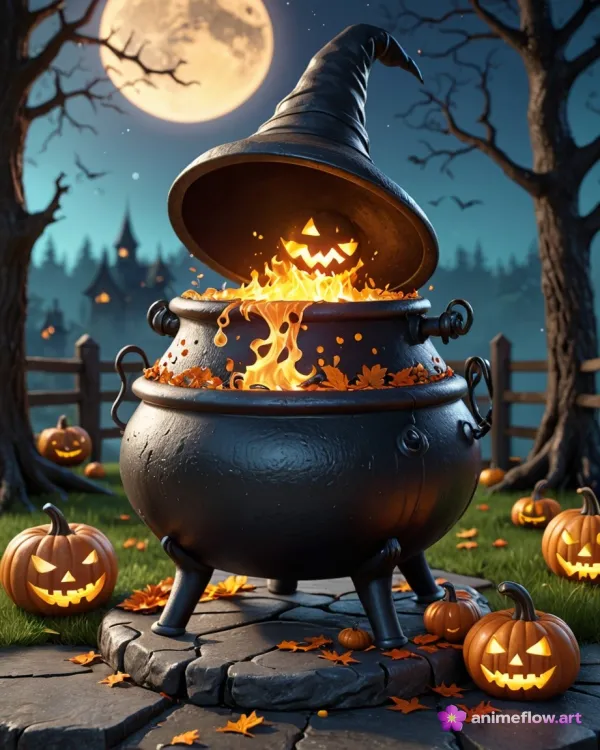 Whimsical Witch's Cauldron