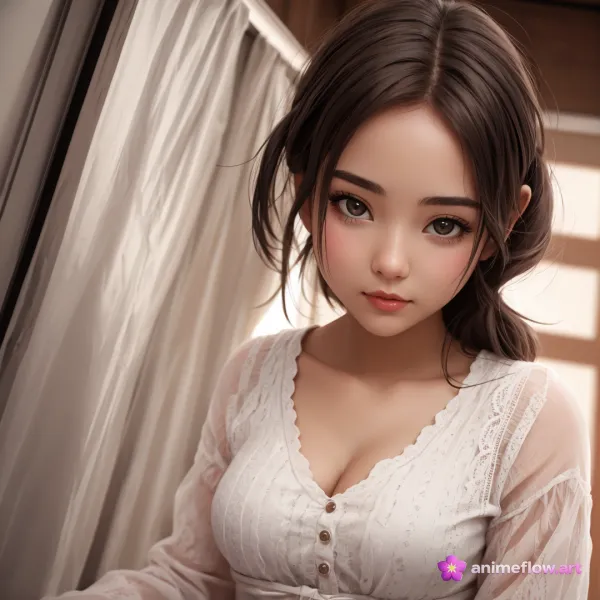 Soft Blush Anime Beauty