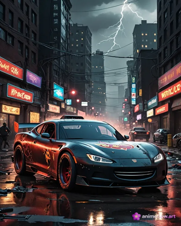 Neon Storm Drive
