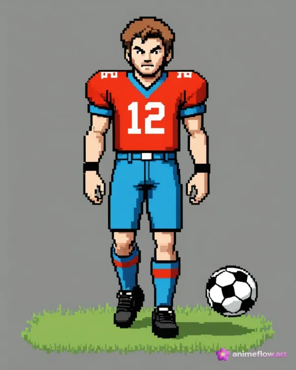 Pixel Athlete In Motion
