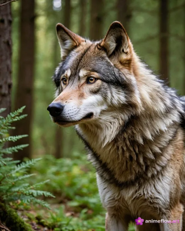 Forest Wolf Gaze