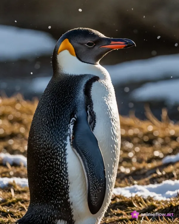 Golden Hour Penguin Majesty