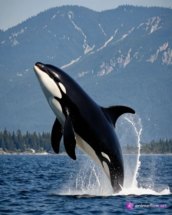 Orca Breaching Majesty