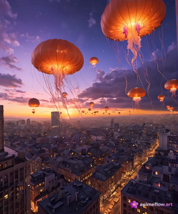 Jellyfish City Dusk