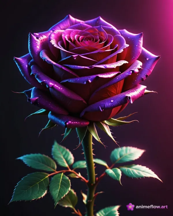 Neon Rose In The Dark