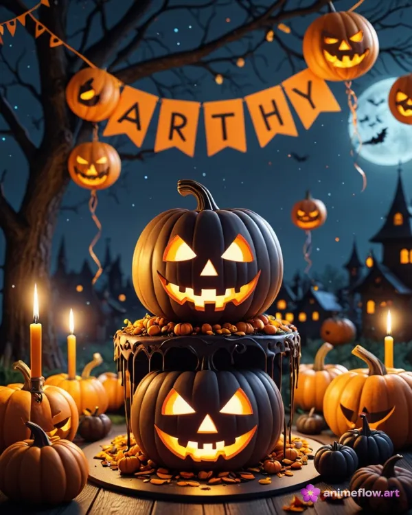 Spooky Stacked Jack-O'-Lanterns