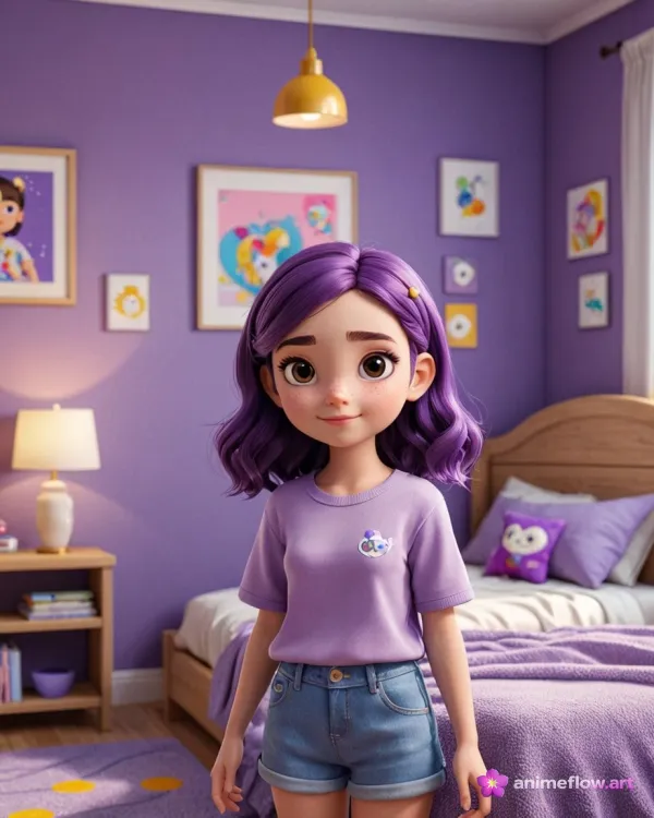 Purple-Haired Dreamer