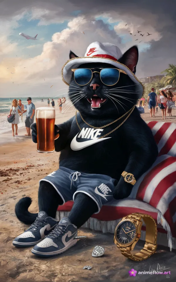 Beachside Cat Swagger