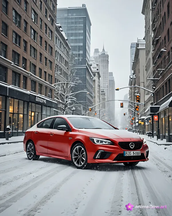 Crimson Snow Sedan