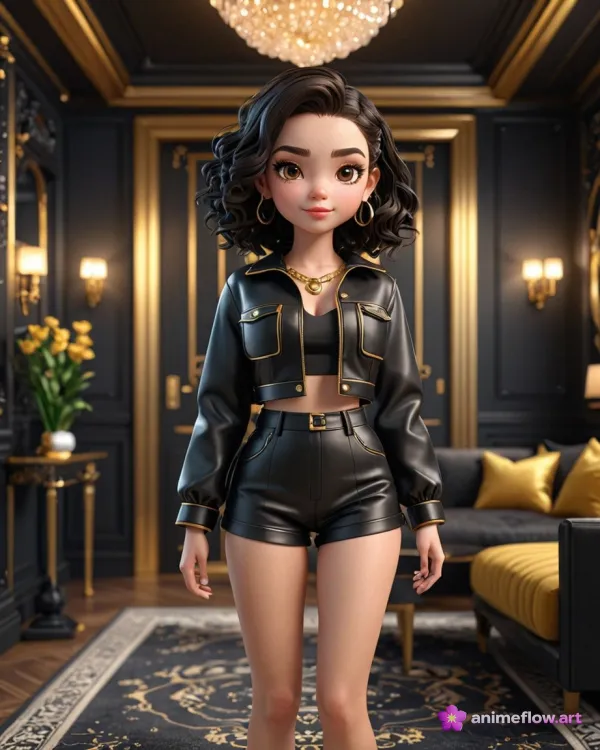 Gilded Leather Diva
