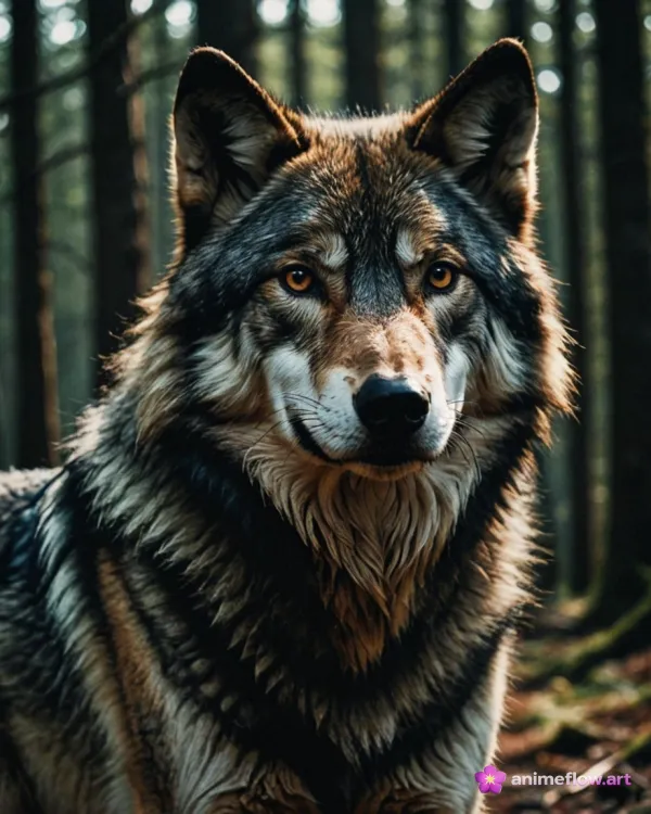 Amber-Eyed Wolf Majesty