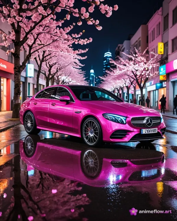 Magenta Blossom Night Drive