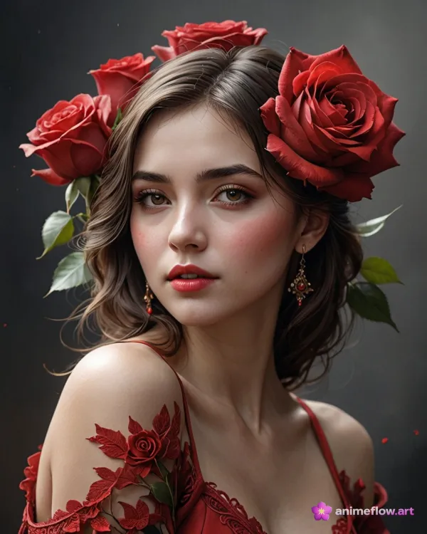 Crimson Rose Reverie