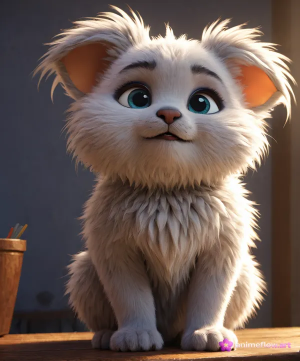 Blue-Eyed Kitten Glow