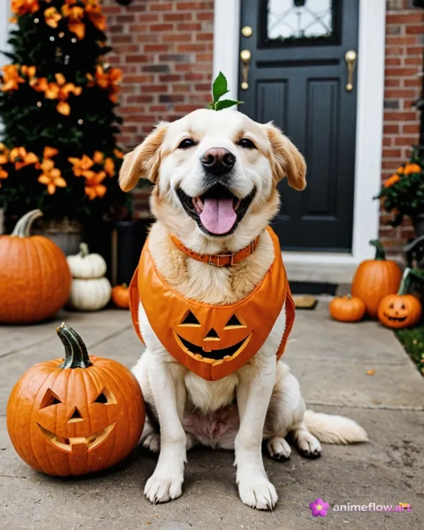 Pumpkin Pup Porch Perfection