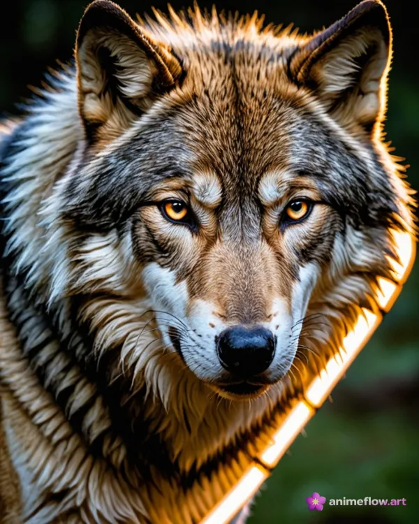 Amber-Eyed Wolf Majesty