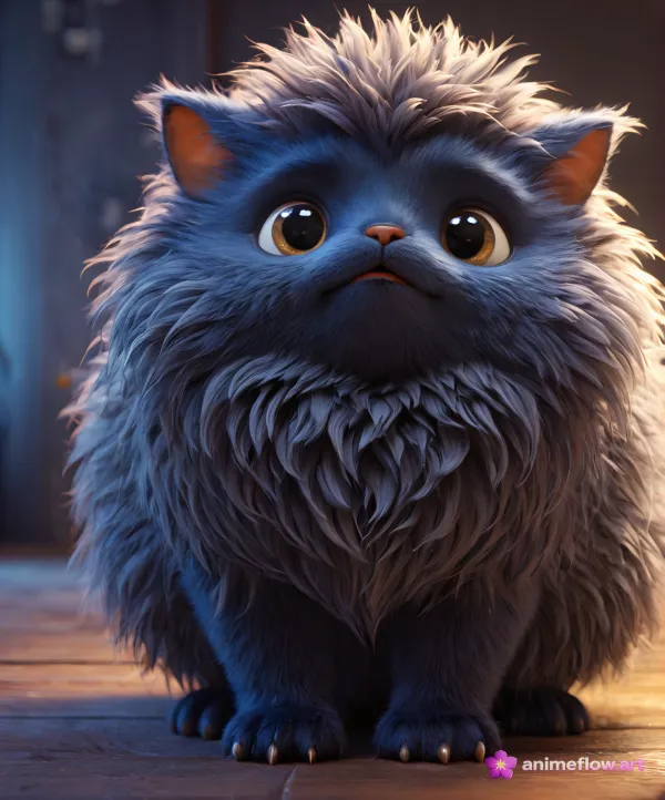 Blue Feline's Quiet Worry