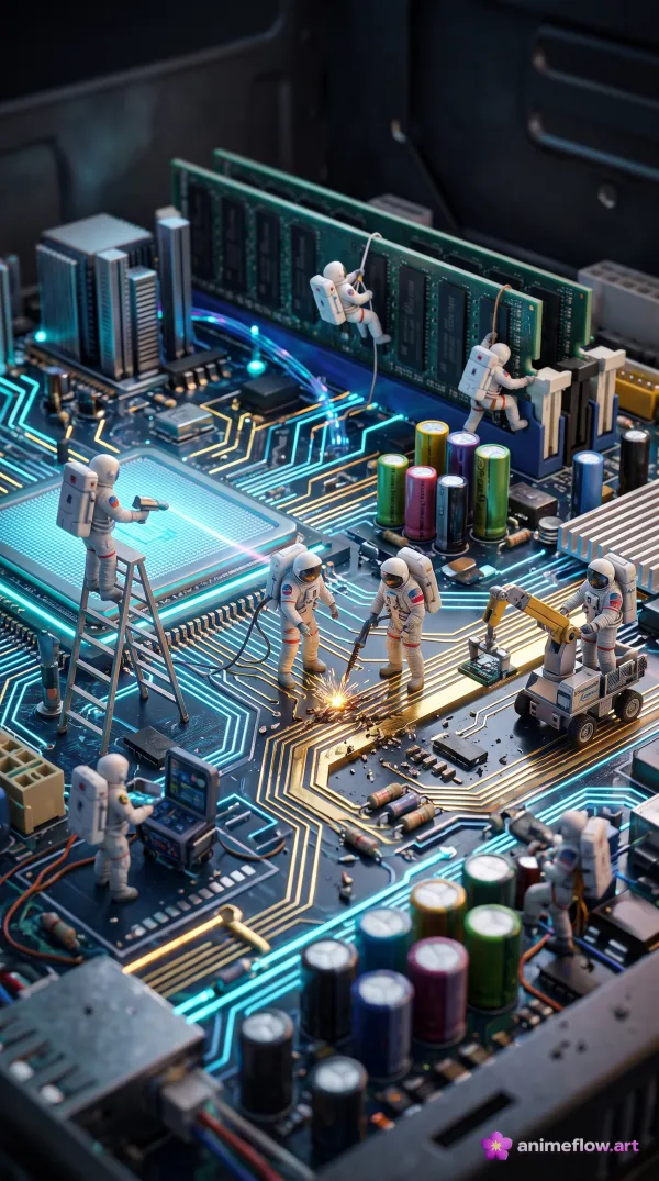 Circuit Board Astronauts