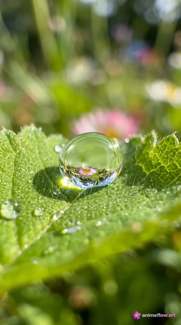 Dewdrop Daisy Refraction