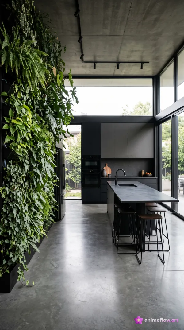 Moody Green Kitchen