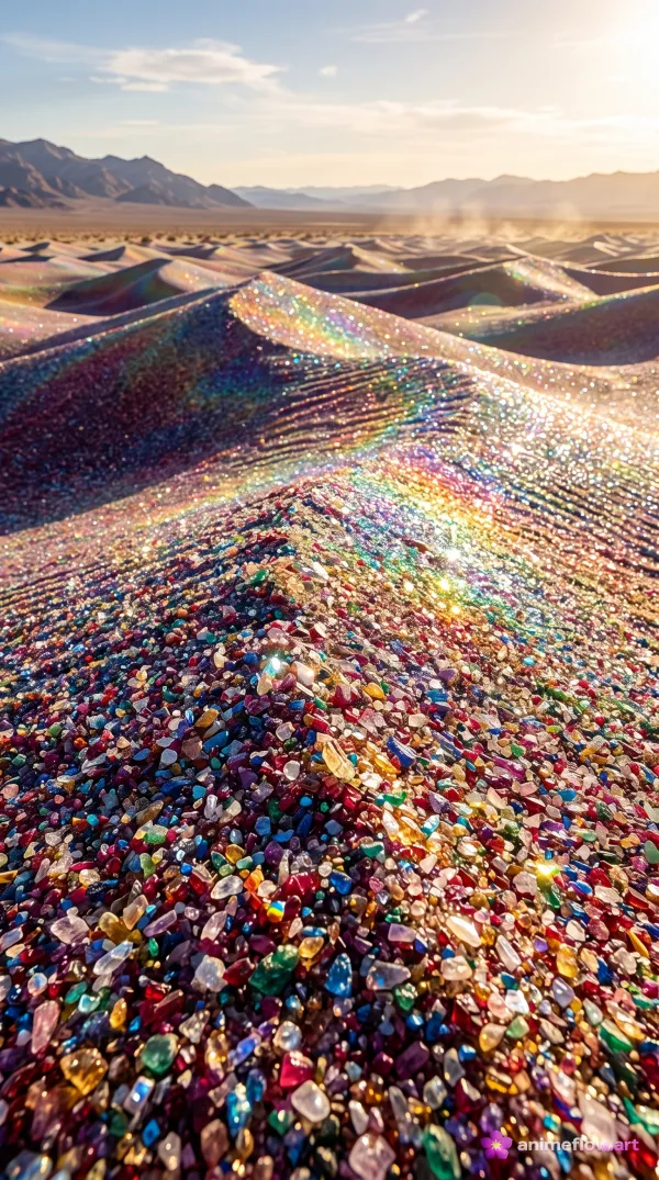 Gemstone Dunes At Golden Hour